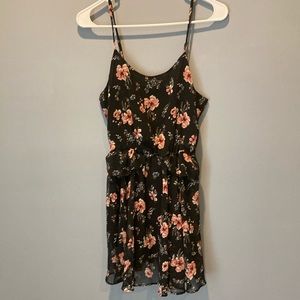 Black Floral Summer Dress 🥀